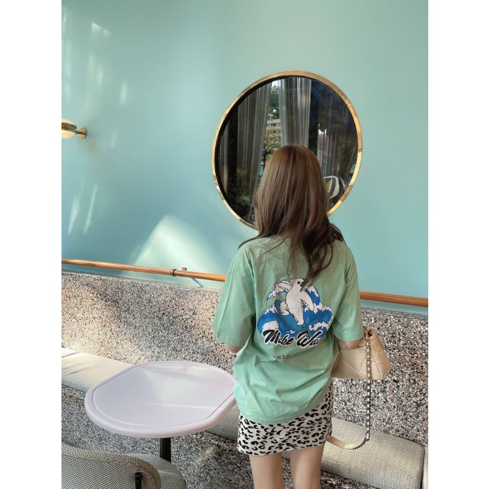 MAKE WAVE COTTON TOP-MINT