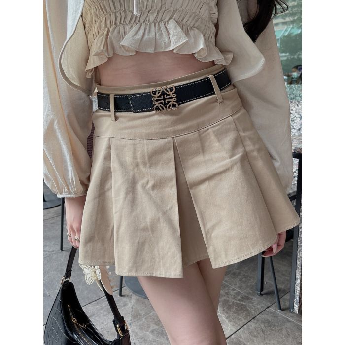 SHERLYN TENNIS SKIRT-CAMEL-L