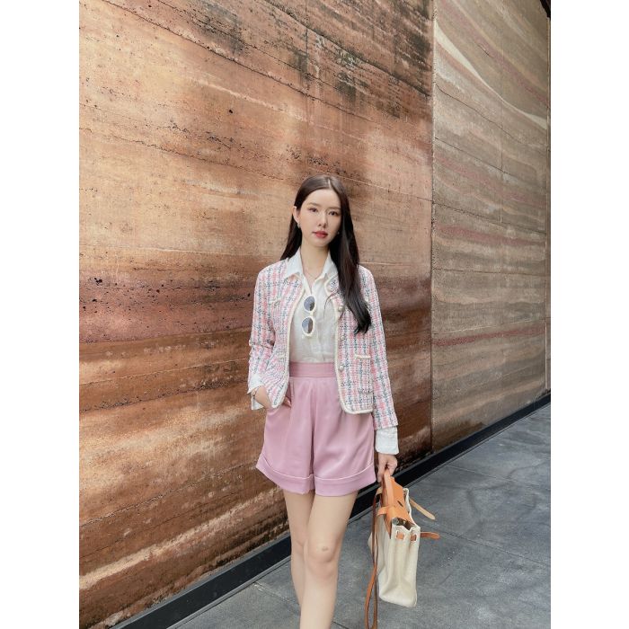 MICHELLE TWEED JACKET-PINK