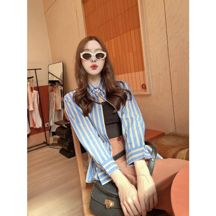 SODA STRIPE SHIRT-BLUE