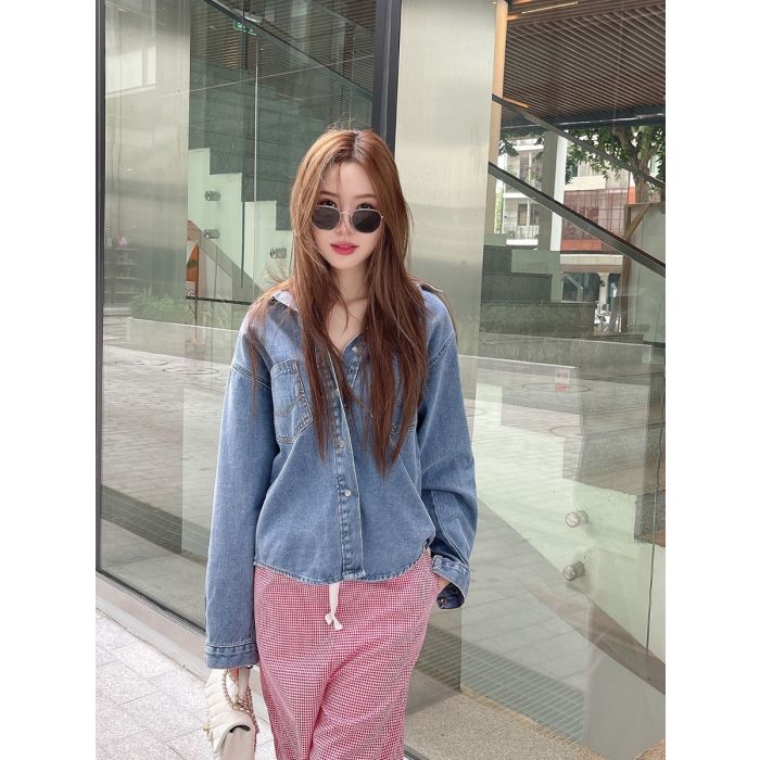 PEPPER OVERSIZED DENIM SHIRT