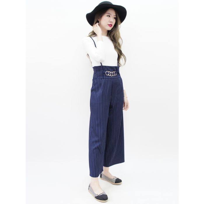 LINGUINE HOOP PINSTRIPE SET-NAVY