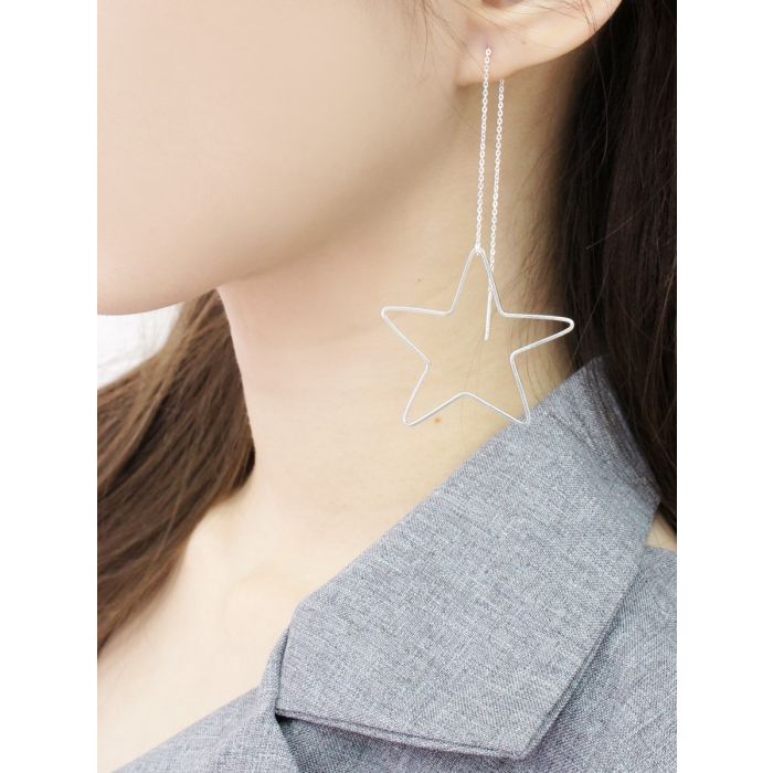 OPENWORK LARGE STAR EARRINGS