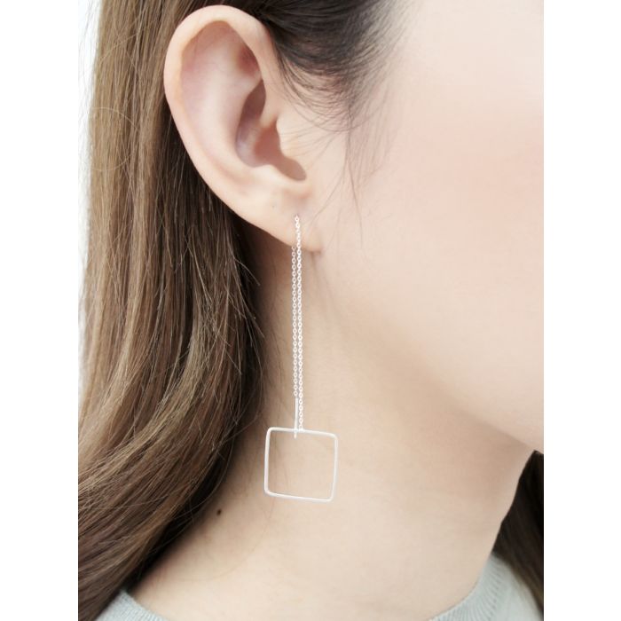 OPENWORK SQUARE EARRINGS