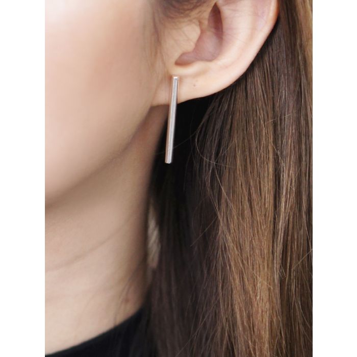 VERTICAL LINES STUD POST EARRINGS