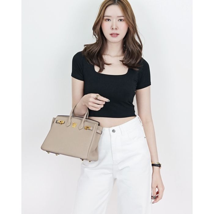 SQUARE NECK JERSEY CROP TOP-BLACK