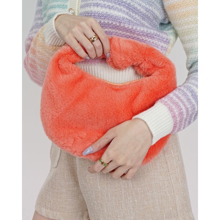 FLUFFY CIRCLE BAG-ORANGE