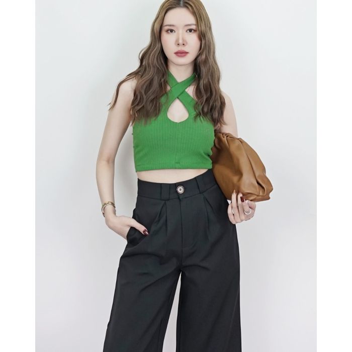 BLAKELY CROSS FRONT TOP-GREEN