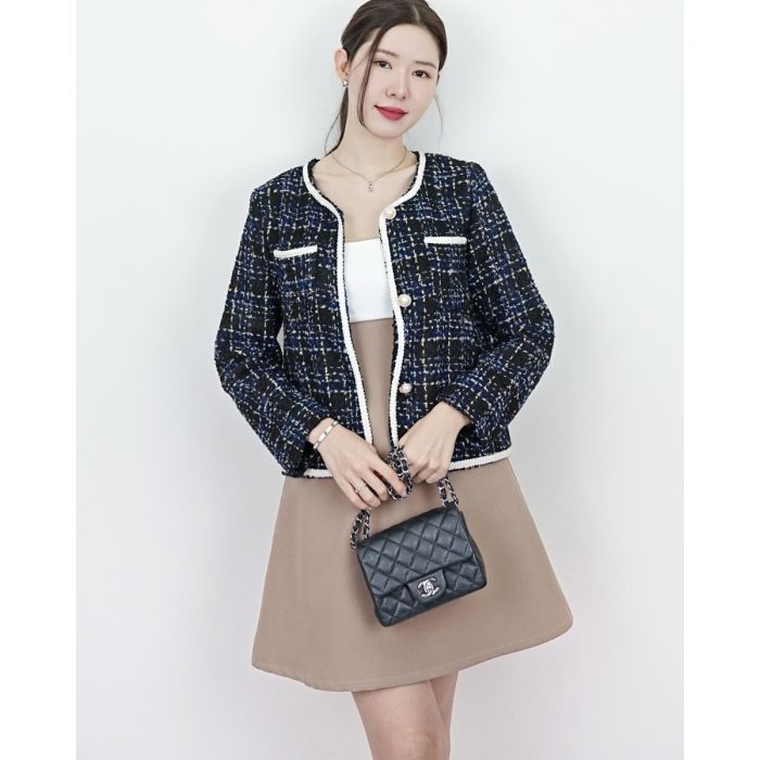 PRECIOUS MIDNIGHT TWEED JACKET