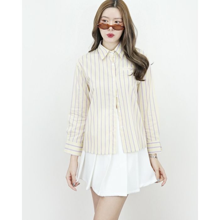 SODA STRIPE SHIRT-YELLOW