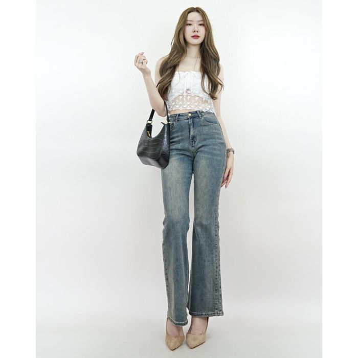 EMMA STRETCH DENIM PANTS-L