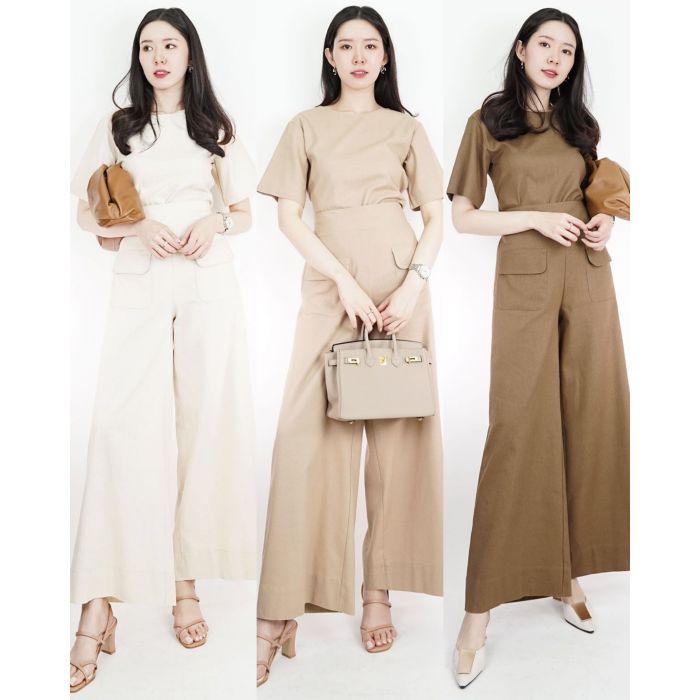 MEGAN WIDE LEG LINEN PANTS