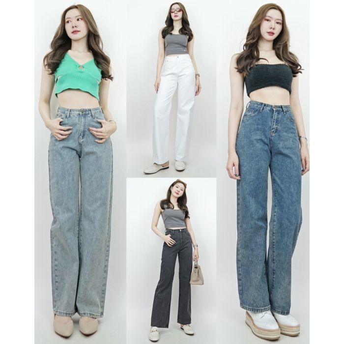 CELIA FULL-LENGTH DENIM PANTS