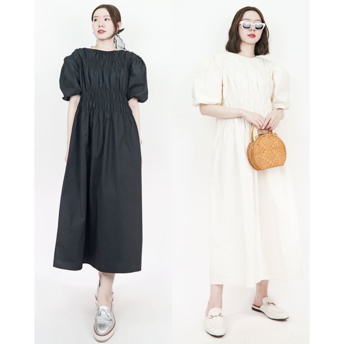 BIBURY COTTON OVERSIZED MAXI DRESS