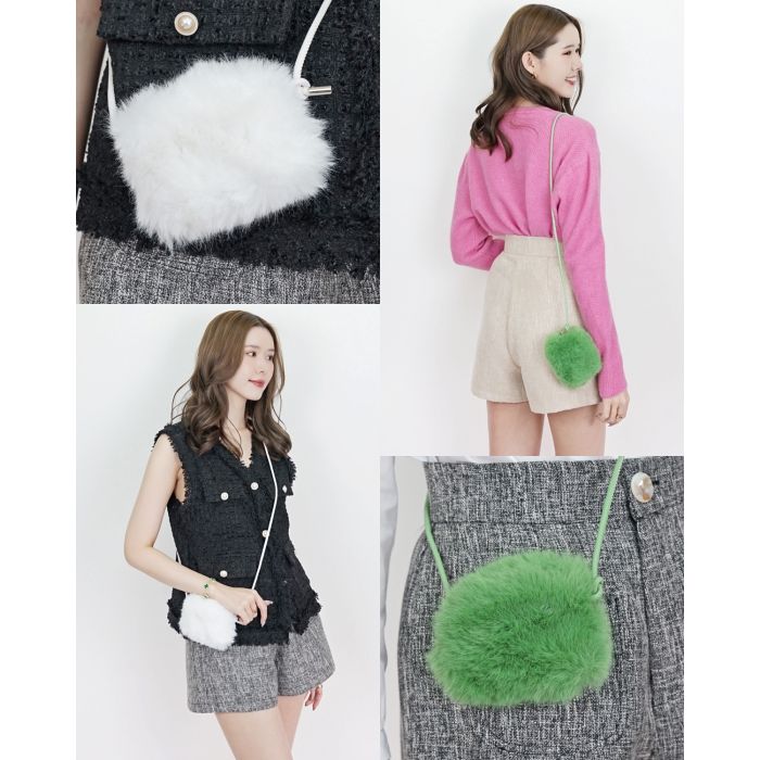 POM POM CROSS BODY BAG