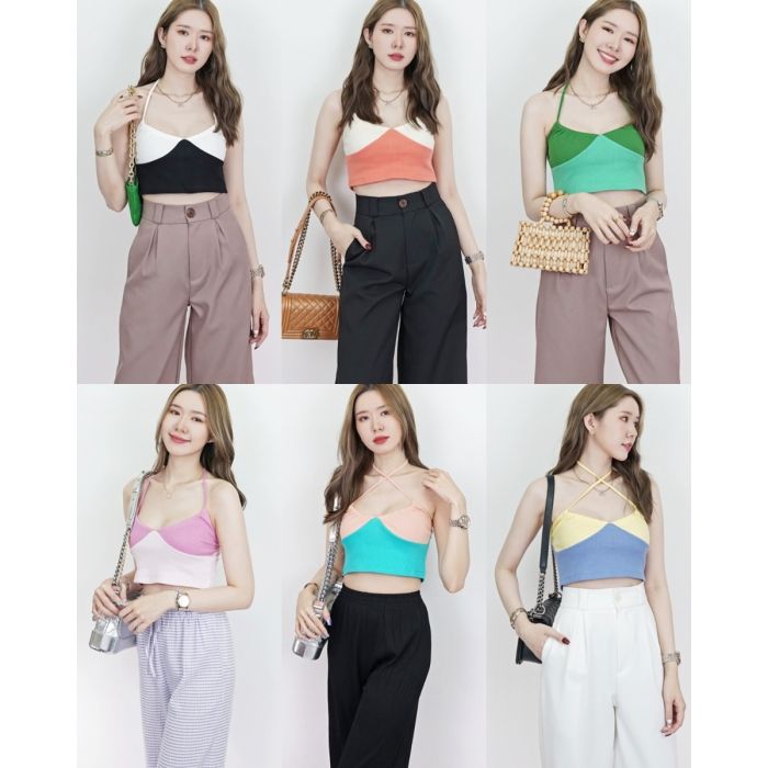 BELLINI TWO TONE CROP TOP