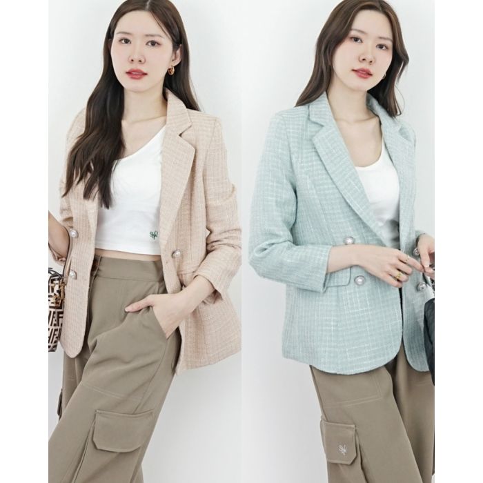 BOURTON PASTEL TWEED BLAZER