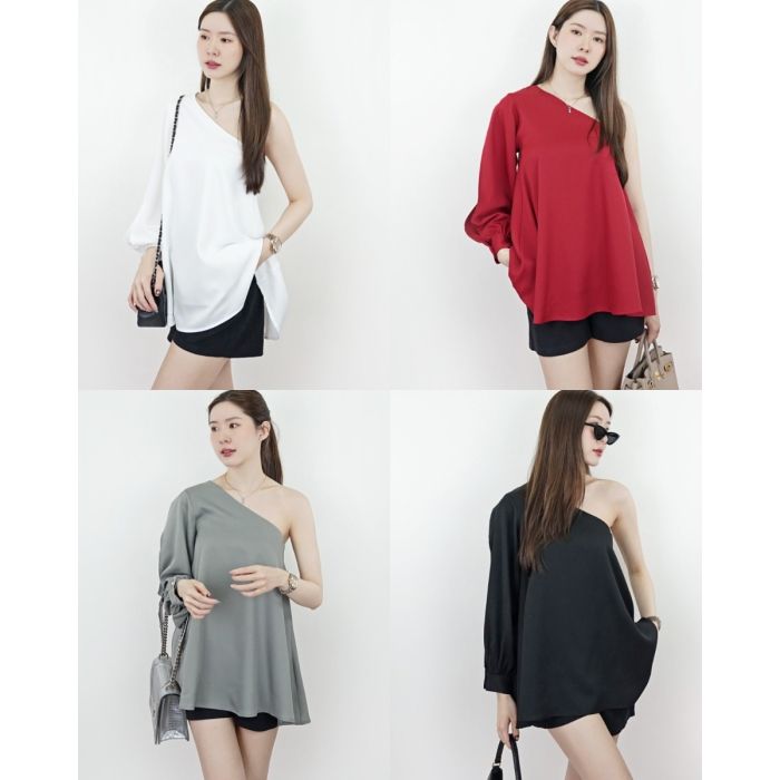 AMOUR ONE SHOULDER BLOUSE