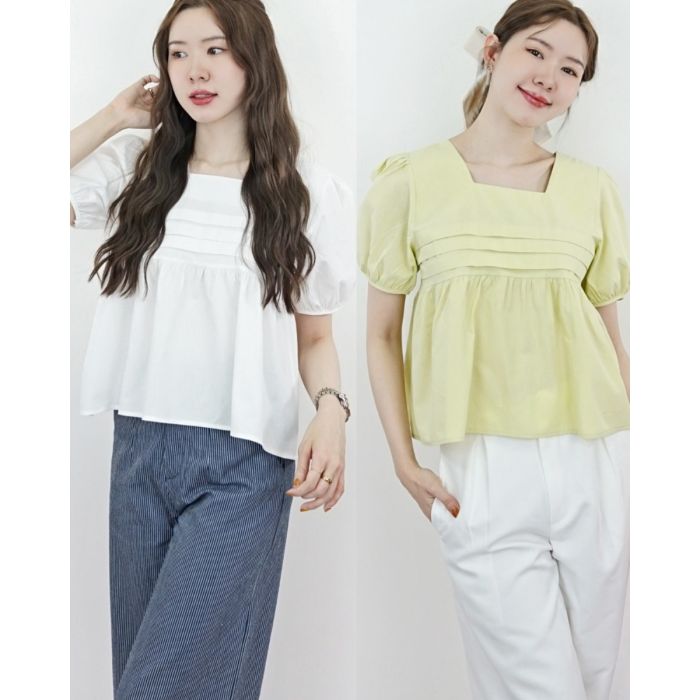 OLIVIA TIE BACK COTTON BLOUSE