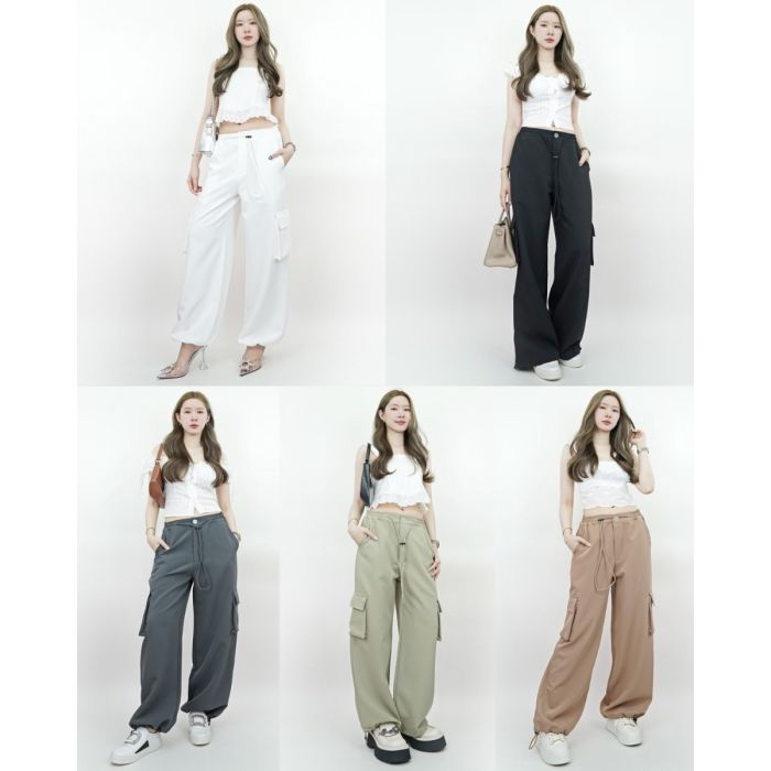 TOBI CARGO DRAWSTRING PANTS