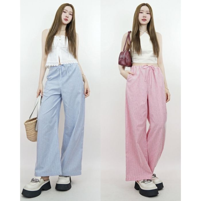 CERRADO STRIPE TIE WAIST PANTS