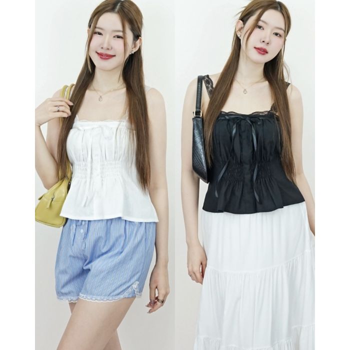 ARISTO BOW LACE SINGLET