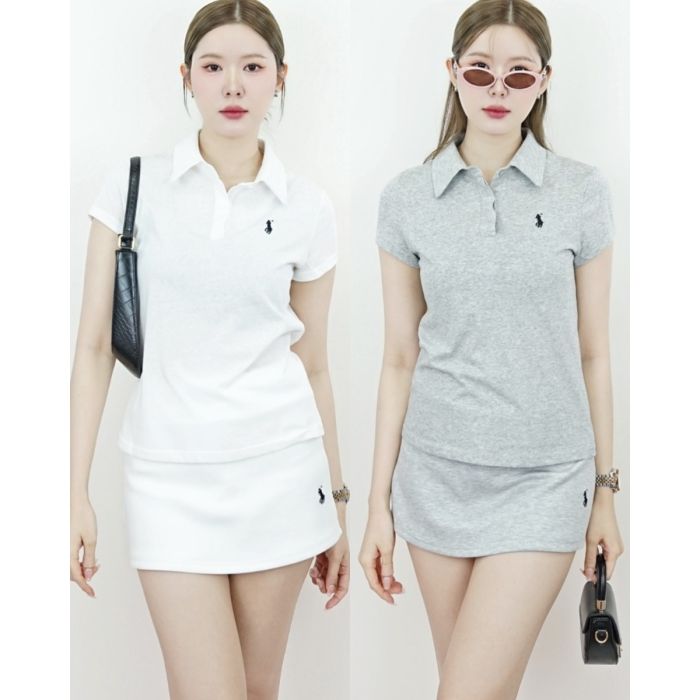 BASIC POLO TOP & SKORTS SET