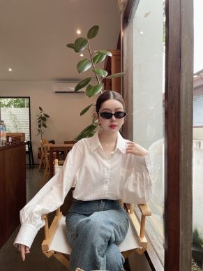 DOLCE LINEN OVERSIZED SHIRT-M