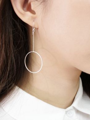 HOOP DROP DANGLE EARRINGS