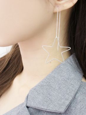 OPENWORK LARGE STAR EARRINGS