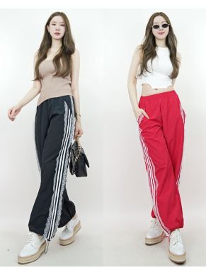 LACE RIBBON TRACK PANTS