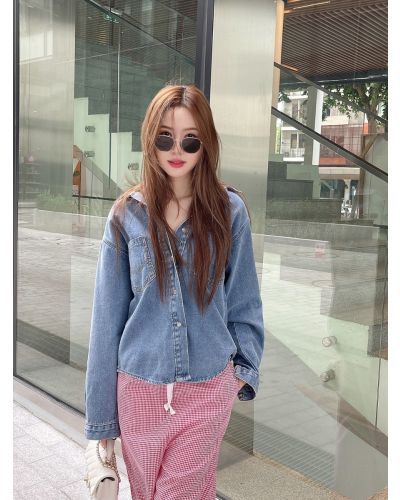 PEPPER OVERSIZED DENIM SHIRT