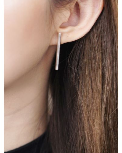 VERTICAL LINES STUD POST EARRINGS