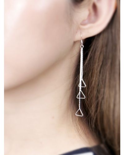 OPENWORK TRIANGLES CASCADE EARRINGS