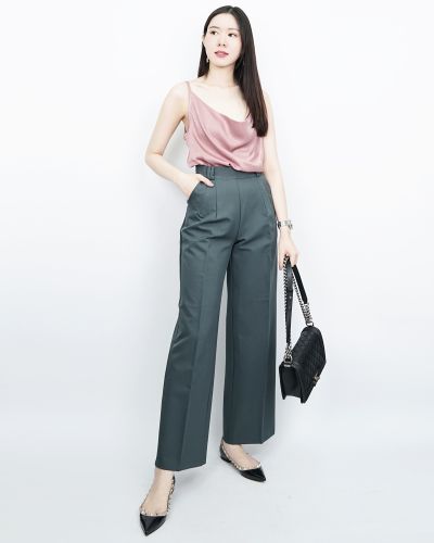 MOORE CLASSIC STRAIGHT PANTS-GRAPHITE-L