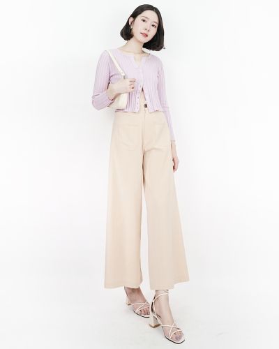 GRACIE WIDE LEG LINEN PANTS-SAND