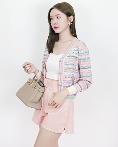 DAISY RAINBOW KNIT CARDIGAN