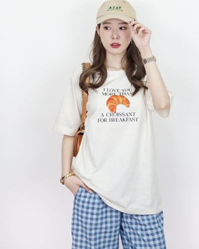 CROISSANT COTTON TOP