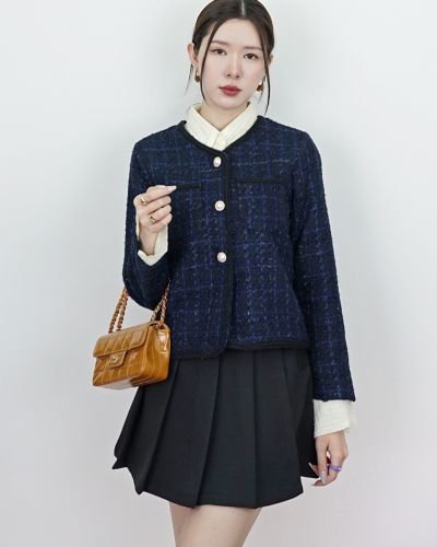 MIDNIGHT BLUE TWEED JACKET