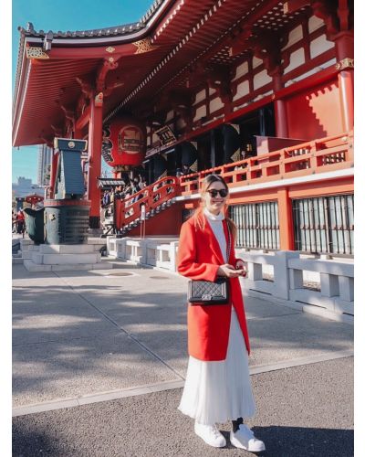 MUSEE CLASSIC WOOL COAT-RED-M