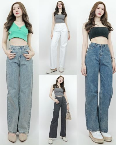 CELIA FULL-LENGTH DENIM PANTS