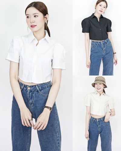 TAYLOR COTTON CROP SHIRT