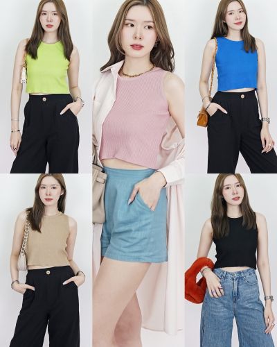 KYLA BASIC KNIT SLEEVELESS TOP