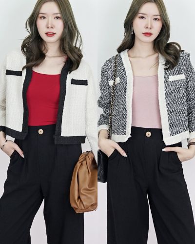 MADISON TWEED CARDIGAN