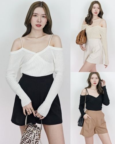 LYLA OFF SHOULDER KNIT TOP