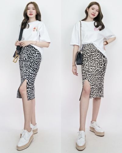 JAGUAR GRAPHIC KNIT SKIRT