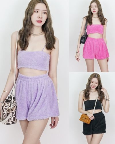 CATHY FLUFFY CROP SINGLET TOP