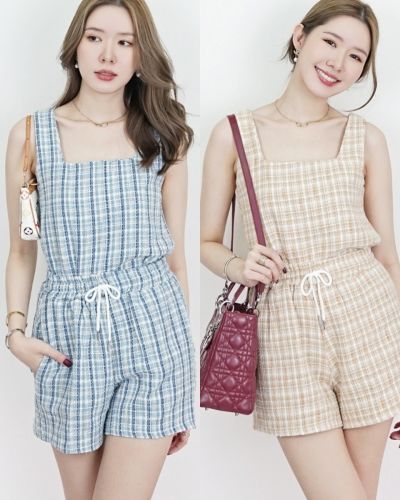 JUNIPER TOP & SHORTS TWEED SET