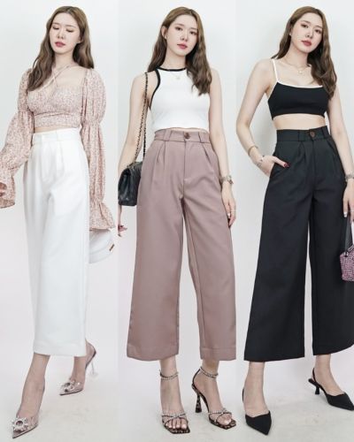 HARMONY BASIC CROPPED PANTS