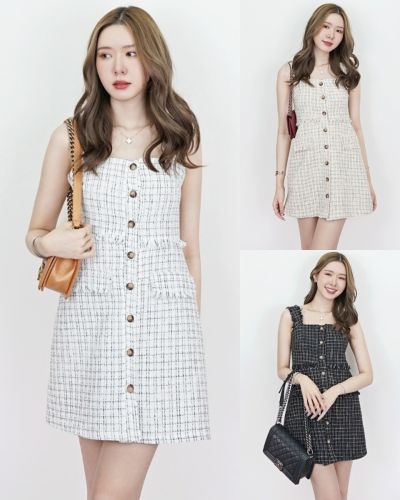 GEORGIA TWEED SINGLET DRESS